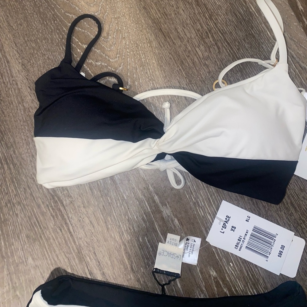 l*space Black and White Colorblock Bikini Set -TAGS REMOVED - Picture 4 of 4